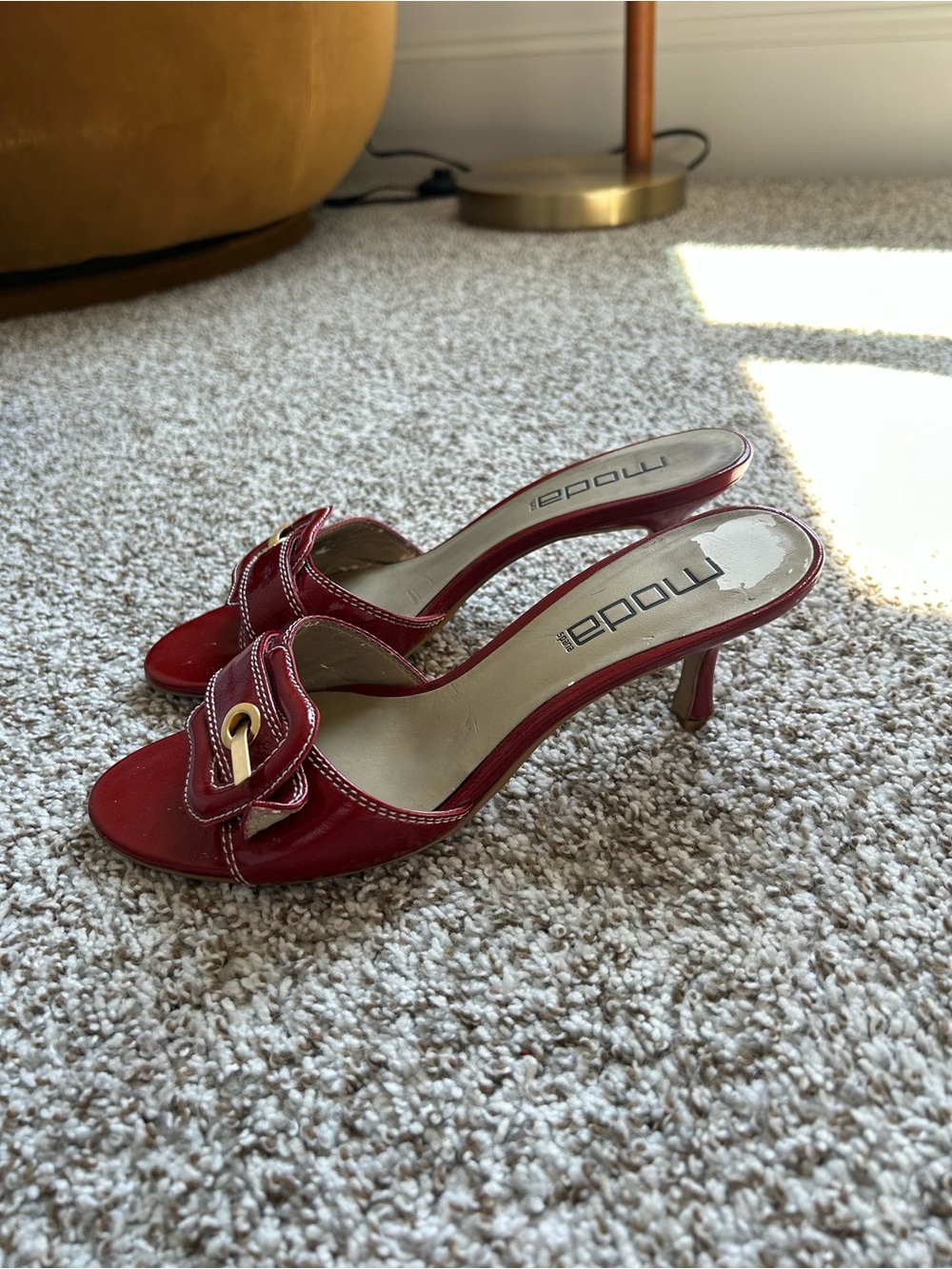 Cherry red Y2K heels